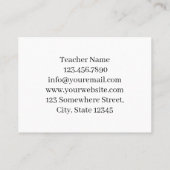 先生テンプレート 名刺 (裏面)