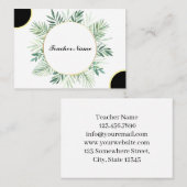 先生テンプレート 名刺 (正面/裏面)