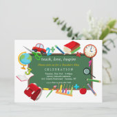 先生デイお祝い招待状 招待状 (スタンド正面)