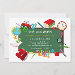 先生デイお祝い招待状 招待状
