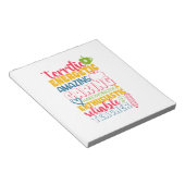 先生デイアメージング気に先生 ノートパッド (アングル)