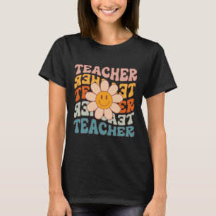 先生デイジーカラフル – 小学校先生 Tシャツ