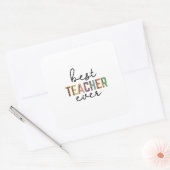 先生デイ最高の先生 スクエアシール (封筒)