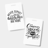 先生デザインの違い バッジ (正面＆裏面)