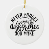 先生デザインは決忘れして違いない セラミックオーナメント (正面)