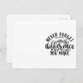 先生デザインは決忘れして違いない ポストカード (正面/裏面)