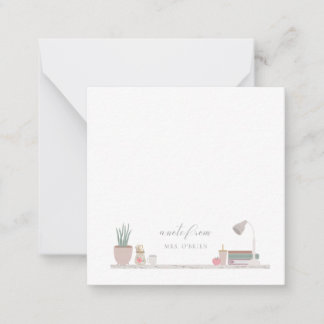 先生デスク ノートカード