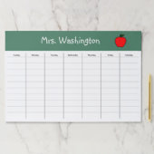 先生デスクAppleウィークリースケジュールパッドギフト ペーパーパッド (インサイチュ)