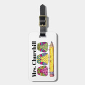 先生トートラベル/ラゲージタグ ラゲッジタグ (正面縦)