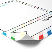 先生ニュースレター編集可能テンプレート ポスター (角)