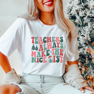 先生ニースリストクリスマス Tシャツ