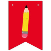 先生ネームカスタムクラスルーム虹 バンティングフラッグ (第1の旗)