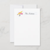 先生ノートカード文房具鉛筆の消しゴムグレード ノートカード (正面)