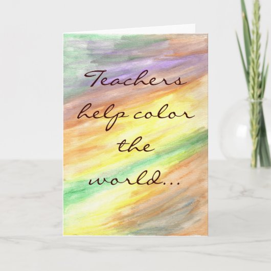 先生ノートカード カード (正面)