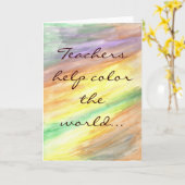 先生ノートカード カード (黄色い花)