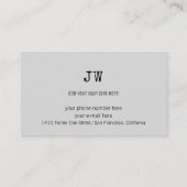 先生ノート付き音楽ミュージカル名刺 名刺 (裏面)