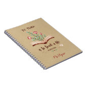 先生ノート素朴- Kraft引用文 ノートブック (右側)