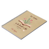 先生ノート素朴- Kraft引用文 ノートブック (左側)