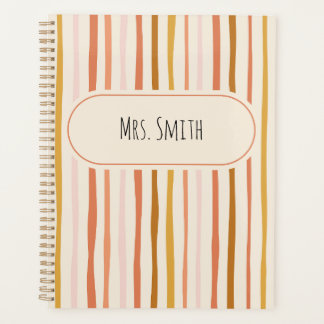 先生ノート，パーソナライズされた先生ギフト，カスタム プランナー手帳