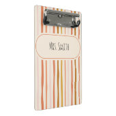 先生ノート，パーソナライズされた先生ギフト，カスタム ミニクリップボード (アングル)