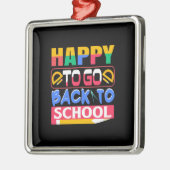 先生ハッピートゴー新学期 メタルオーナメント (左)