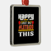 先生ハッピーファースト・デイ・レッツ メタルオーナメント (右)
