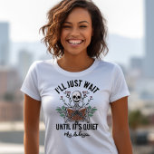 先生ハロウィンシャツ静かになるまで待つ Tシャツ