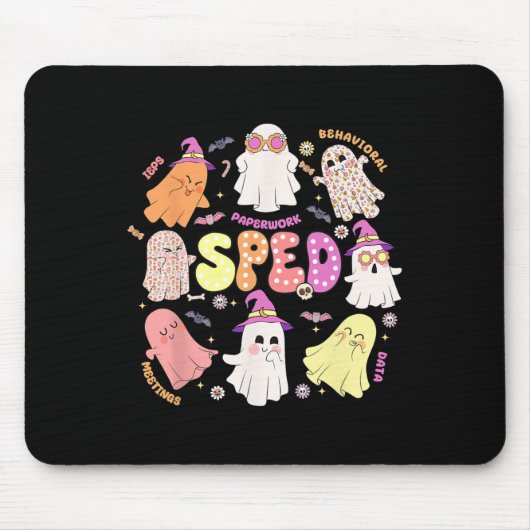 先生ハロウィン不気味特別教育チーム マウスパッド (正面)