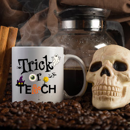 先生ハロウィーンコーヒーマグ |トリックまたは教え マグカップ