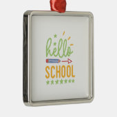 先生ハロースクール メタルオーナメント (右)