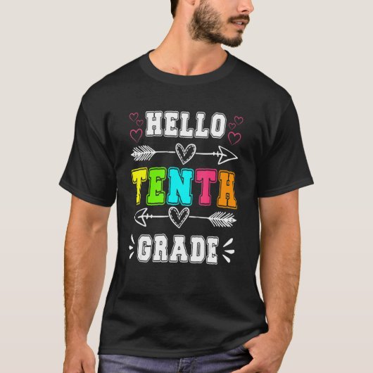 先生ハローティフグレード新学期10thグラード tシャツ (正面)