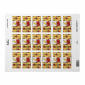 先生ハーシーミニチュアキャンディラッパーラベル ラベル (フルシート)