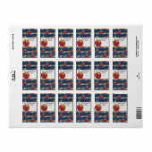 先生ハーシーミニチュアキャンディラッパーラベル ラベル (フルシート)