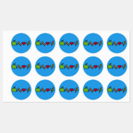 先生ハートビートリワードシール – 教室 ラベル