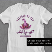 先生バイデイウィッチバイナイトカスタムハロウィーン Tシャツ