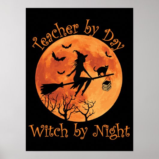 先生バイデイウィッチバイナイトコンチハロウィーン ポスター (正面)