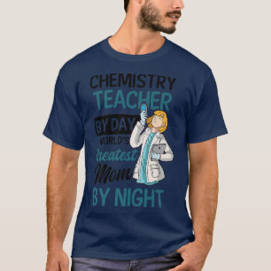 先生バイデイマママバイナイトデザイン化学 Tシャツ