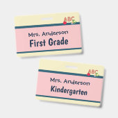 先生バッジ2教室カスタムバッジ バッジ (正面＆裏面)