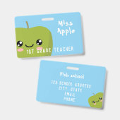 先生バッジ バッジ (Front & Back)