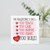 先生バレンタインデール先生 カード (スタンド正面)