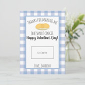 先生バレンタイ頭が切れるンCookieギフトカード サンキューカード (スタンド正面)