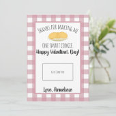 先生バレンタイ頭が切れるンCookieギフトカード サンキューカード (スタンド正面)