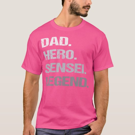 先生パパ空手柔道 Tシャツ (正面)