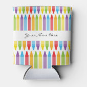 先生パーソナライズされたのクレヨン 缶クーラー (正面)