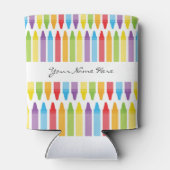 先生パーソナライズされたのクレヨン 缶クーラー (裏面)
