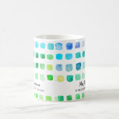 先生パーソナライズされたのグリーンコーヒーマグ コーヒーマグカップ (中央)