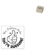 先生パーソナライズされたの君の素晴らしは不器用だ ラバースタンプ (押印)