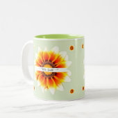 先生パーソナライズされたの評価の年度末 ツートーンマグカップ (正面左)