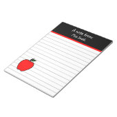 先生パーソナライズされたのApple Schoolギフトメモ帳 ノートパッド (アングル)
