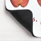 先生パーソナライズされたギフトアップルリンゴマウスパッド マウスパッド (コーナー)